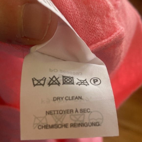 J. Crew 100% Merino Wool Highlighter Pink Crew Neck Sweater - Picture 5 of 5